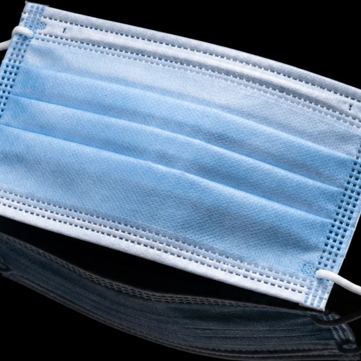 Blue disposable face mask product photo